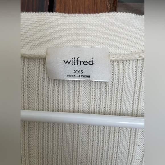 Wilfred Thais Plunge Front Cardigan Size XXS Two Button - Picture 4 of 6